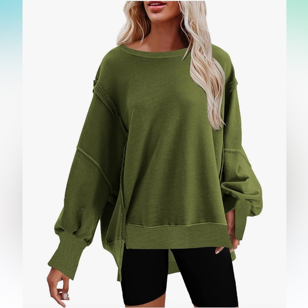 Sweatshirt Sweaters Womens Oversized Pullover Tunic Sweaters boho XS